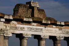 Front porch, Temple of Saturn, The Forum, Rome, Italy, 2009. Creator: LTL