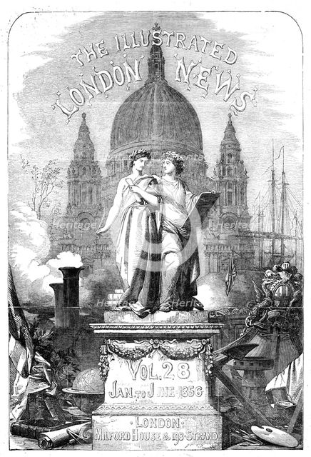 Front page, Vol. 28, Jan. to June 1846.  Creator: Unknown.