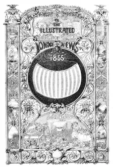Front page of the Christmas supplement of the Illustrated London News 23 December 1854. Creator: George W. Terry