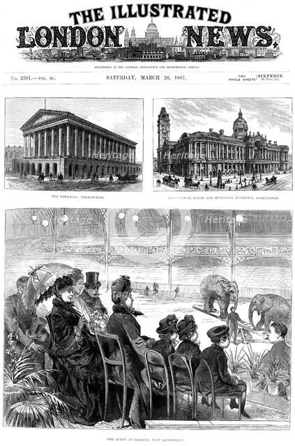Front Page of The Illustrated London News, 1887. Artist: Unknown