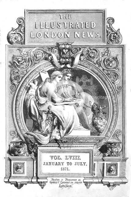 Front page of the "Illustrated London News", January-July, 1871. Creator: Unknown.