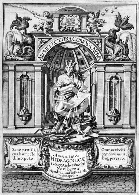 Front page of Architectura Curiosa Nova, 1664. Artist: Georg Andreas Bockler