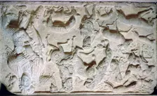 Front panel of a Pictish sarcophagus