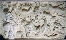 Front panel of a Pictish sarcophagus