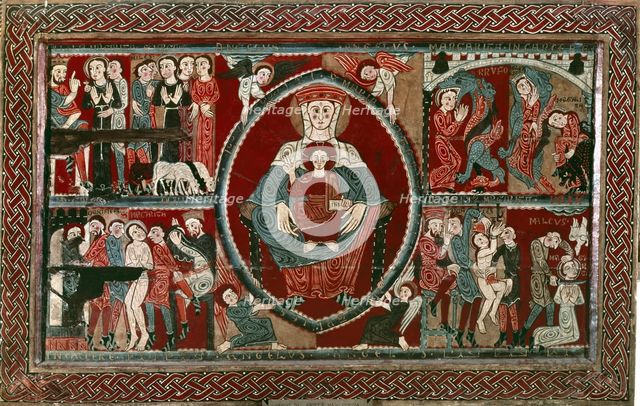 Front part of the altar of the chapel of Saint Margaret, with scenes of the martyrdom of the sain…