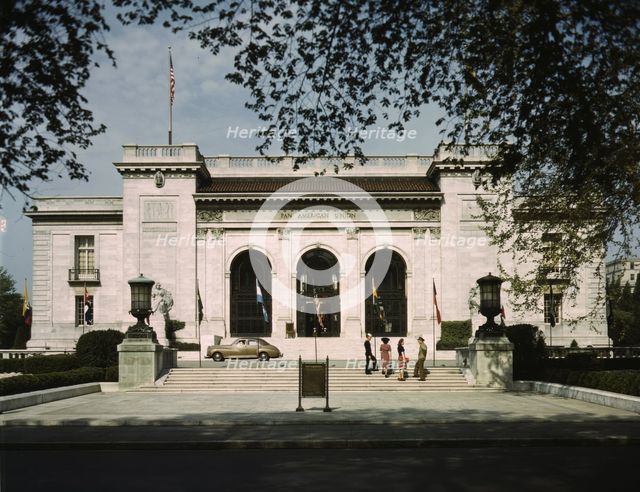 Front view of the Pan American Union, Washington, D.C., 1943. Creator: John Collier.