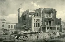 Front View of the Residency, Lucknow, After the Relief c1858, (1901). Creator: Clifford Henry Mecham