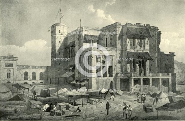 'Front View of the Residency, Lucknow, After the Relief', c1858, (1901).  Creator: Clifford Henry Mecham.