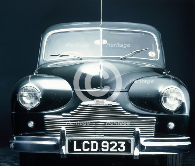 Front view of a 1951 Standard 'Vanguard 1'. Artist: Unknown
