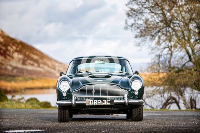 Front view of a 1965 Aston Martin DB5. Creator: Unknown.