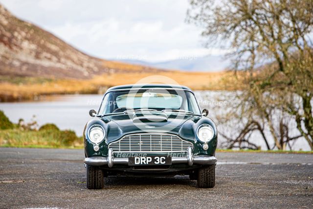Front view of a 1965 Aston Martin DB5. Creator: Unknown.