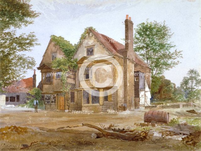 Front view of Basing Manor House, Peckham High Street, Camberwell, London, 1884. Artist: John Crowther