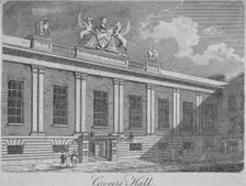 Front view of Grocers Hall, City of London, 1812. Artist: Anon