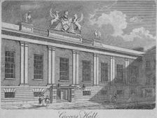 Front view of Grocers Hall, City of London, 1812. Artist: Anon