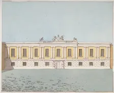 Front view of Grocers Hall, City of London, 1820. Artist: Anon