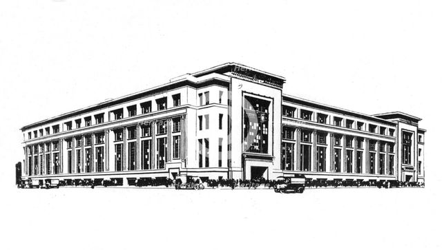 'Frontage - W. H. Smith & Son's New Works', 1916. Artist: Unknown.
