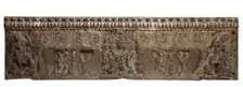 Frontal from the base of a funerary couch..., Period of Division, Northern Qi dynasty, 550-577. Creator: Unknown