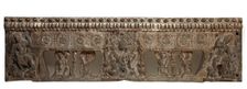 Frontal from the base of a funerary couch..., Period of Division, Northern Qi dynasty, 550-577. Creator: Unknown