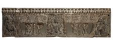 Frontal from the base of a funerary couch..., Period of Division, Northern Qi dynasty, 550-577. Creator: Unknown