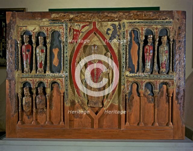 Frontal of the altar of San Hilario (Buira Front) from the chapel of the Virgin of la Mola in Hue…