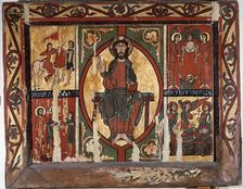 Frontal of St. Martin of Tours tempera on wood, the work consists of a central Pantocrator bl…