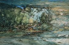 Frontier Cabin, 1894. Creator: William Louis Sonntag