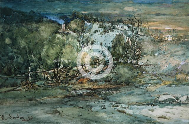 Frontier Cabin, 1894. Creator: William Louis Sonntag.