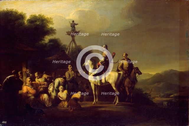 Frontier Guards (Circassian Prince on Horseback Selling Two Boys).