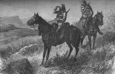 Frontier Light Horse, on Vedette Duty, Discovering Zulus near Wood's Camp, on Kambula Hill c1880