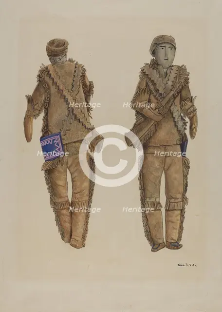 Frontiersman Doll, c. 1937. Creator: George File.