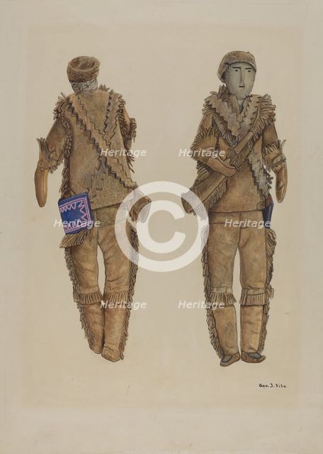 Frontiersman Doll, c. 1937. Creator: George File.