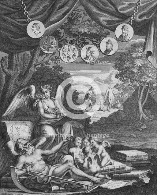 'Frontispice', 1724. Artist: Francois Morellon La Cave.