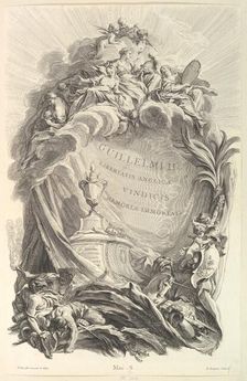 Frontispice pour le "Tombeau de Guillaume III" (Frontispiece for the Tomb of William I..., ca. 1736. Creator: Pierre-Louis de Surugue
