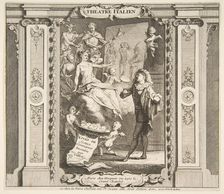 Frontispice to Theatre Italien.n.d. Creators: Claude Gillot, Jacques Gabriel Huquier