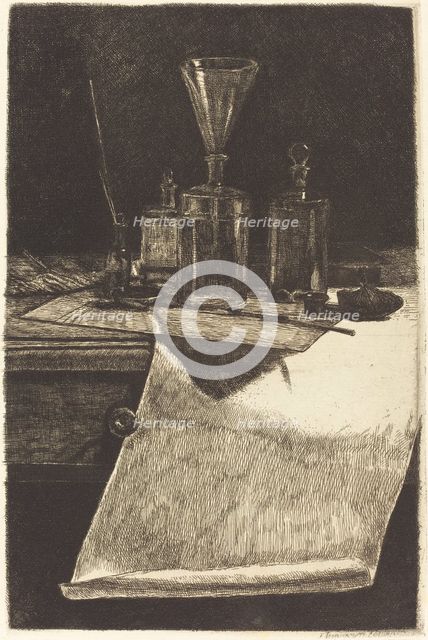 Frontispiece, 1871 (this state). Creator: Francois Bonvin.