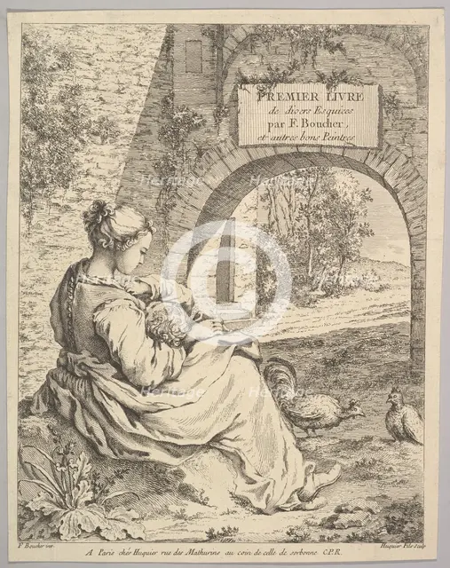 Frontispiece, mid to late 18th century. Creator: Jacques Gabriel Huquier.