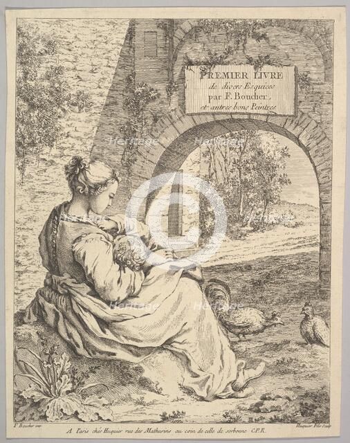 Frontispiece, mid to late 18th century. Creator: Jacques Gabriel Huquier.