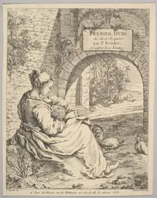 Frontispiece, mid to late 18th century. Creator: Jacques Gabriel Huquier