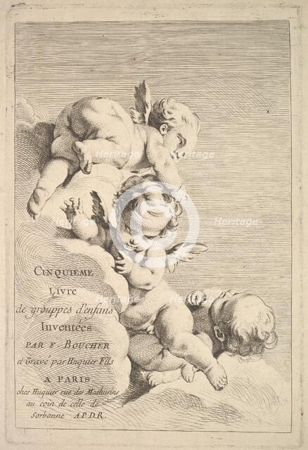 Frontispiece, mid to late 18th century. Creator: Jacques Gabriel Huquier.