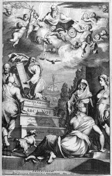 Frontispiece of Arca Noe, 1675. Artist: Athanasius Kircher