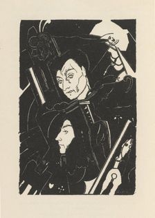 Frontispiece of Correspondance avec Jacques Rivière de Antonin Artaud, 1927. Creator: De Boschère, Jean (1878-1953)