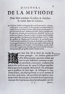Frontispiece of De la Methode by Descartes