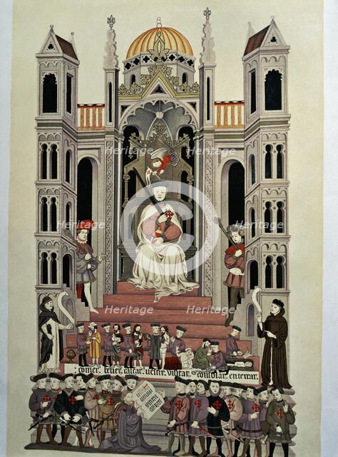 Frontispiece of the bible of the Casa de Alba.