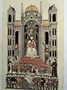 Frontispiece of the bible of the Casa de Alba