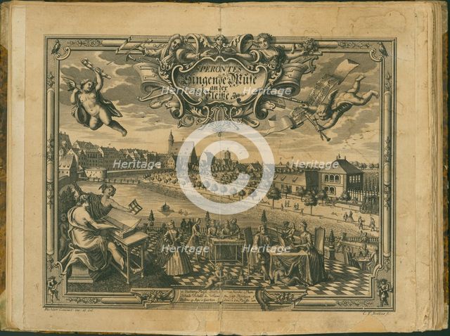 Frontispiece of the Sperontes, singende Muse an der Pleisse, 1736.
