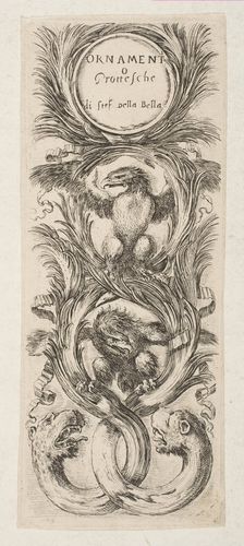 Frontispiece: Ornamenti o Grottesche, ca. 1653. Creator: Stefano della Bella
