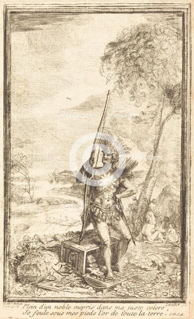 Frontispiece: Allegorical Composition (Composition allegorique), 1767. Creator: Gabriel de Saint-Aubin.