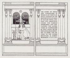 Frontispiece and Titlepage for Venus and Tannhauser, 1895. Creator: Aubrey Beardsley