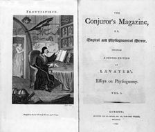 Frontispiece and Titlepage of The Conjuror's Magazine, 1792