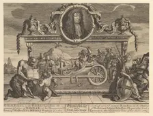 Frontispiece and Its Explanation: Twelve Large Illustrations for Samuel Butler..., February 1725-26. Creator: William Hogarth